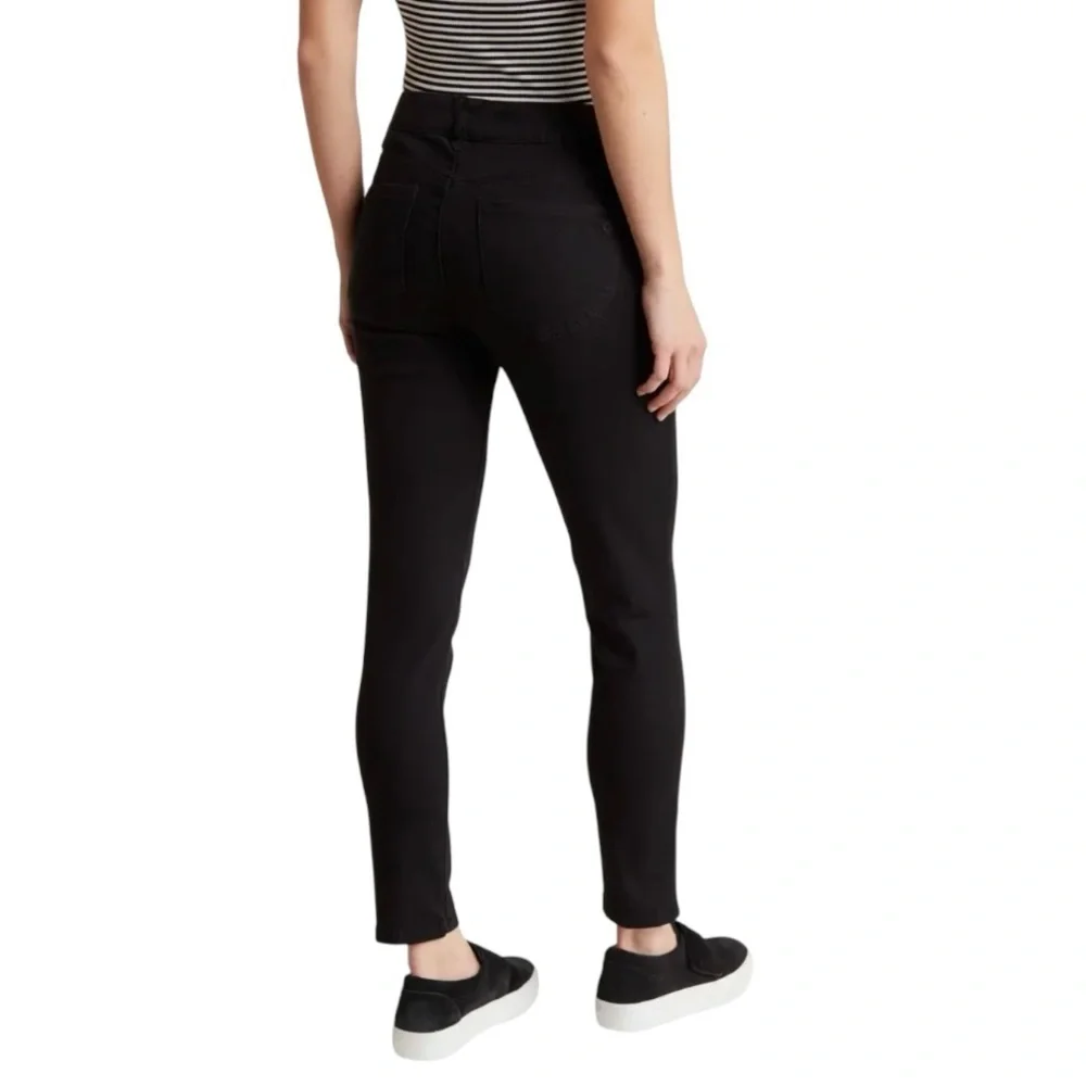 Democracy Abroad Solution Black Mid Rise Skinny Stretch Jeans Women’s 10 - Picture 2 of 13